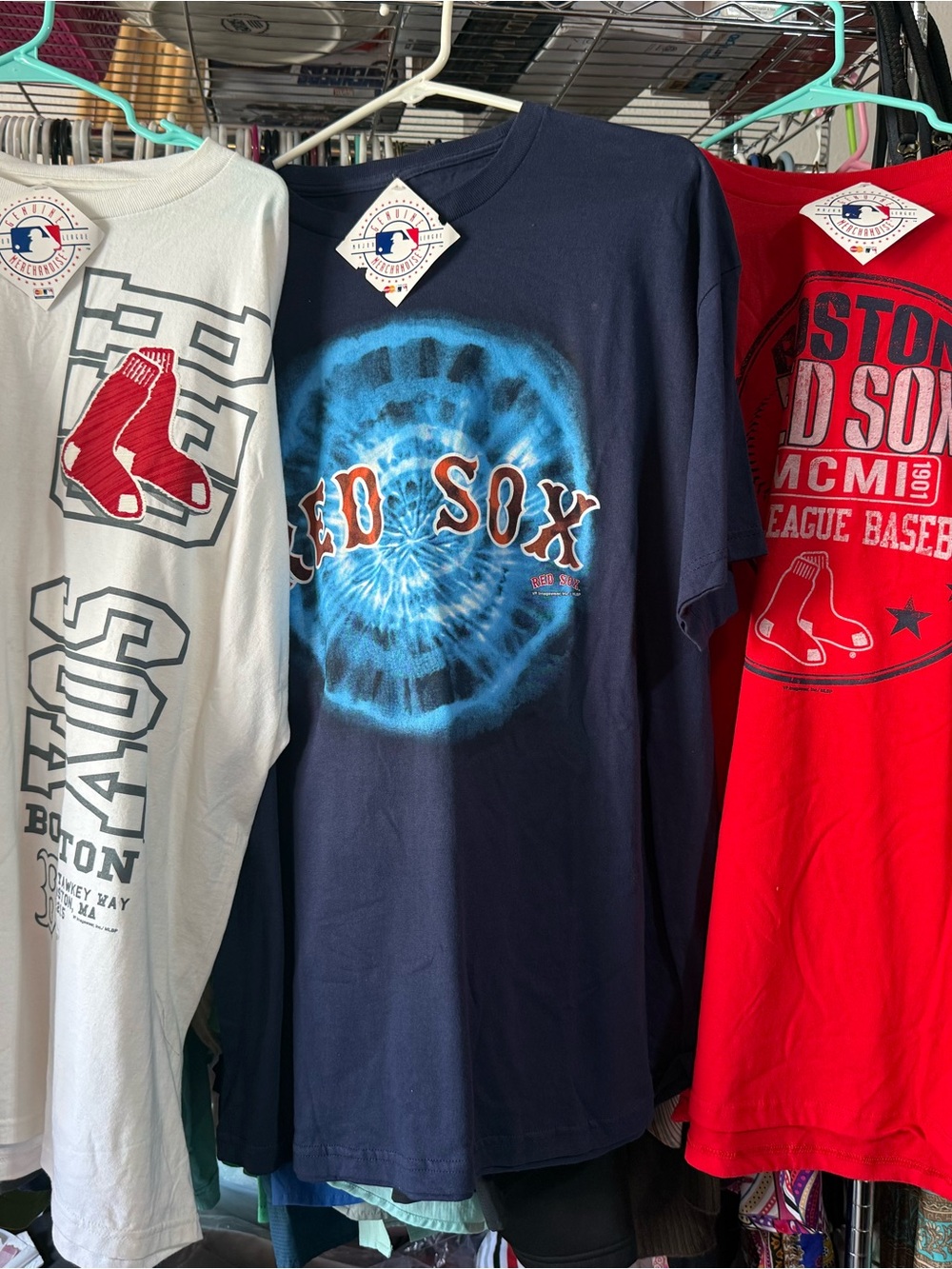 MLB Boston Red Sox Graphic Tee White & Red XL NWT